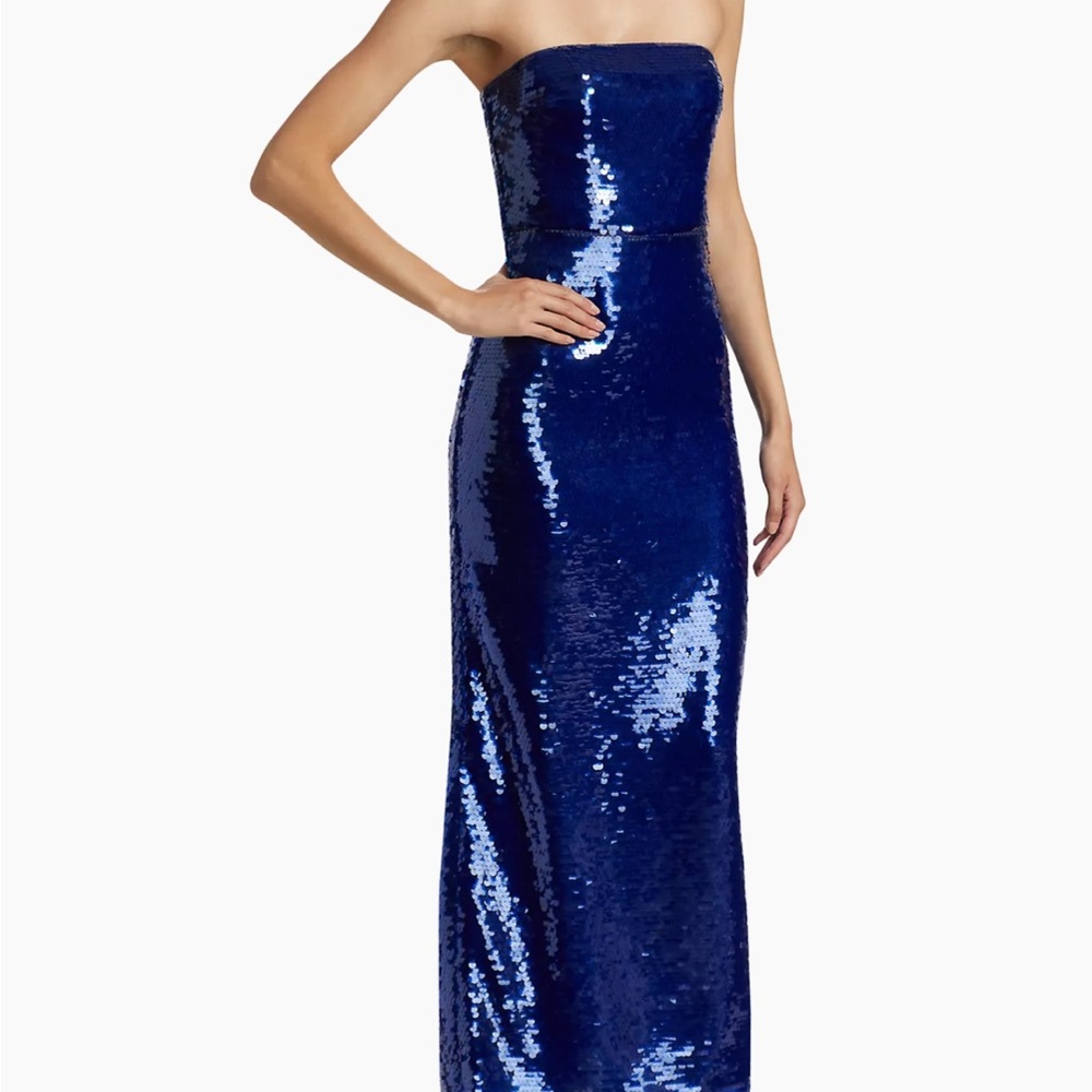 ML Monique Lhuillier

Mira Sequin Strapless Gown